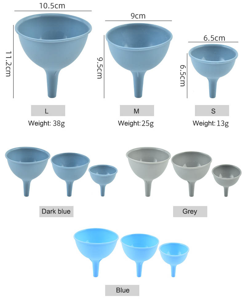 silicone funnel set
